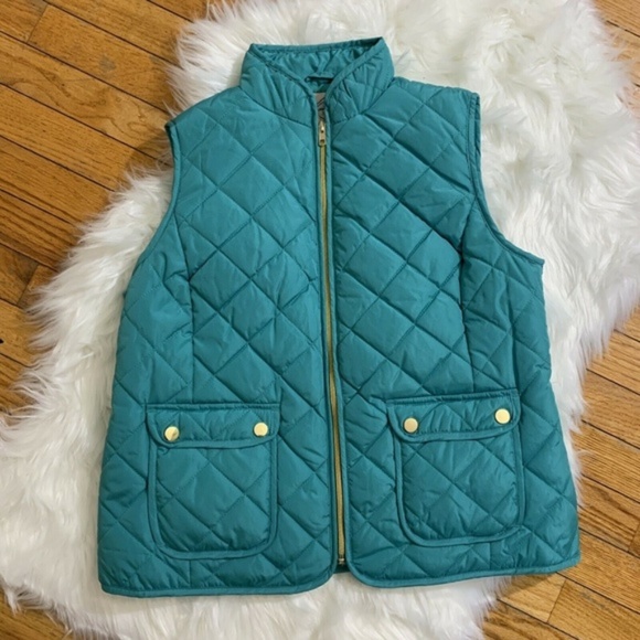 St. John's Bay Jackets & Blazers - Women’s St Johns Bay Blue Puffer Vest Zippered